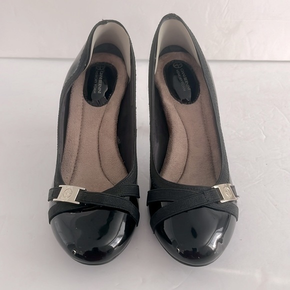 GIANI BERNINI Shoes Vollett Patent Leather Closed Toe Classic Pumps Size 5M Nee - Picture 6 of 8